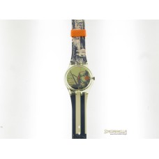 SWATCH Amneris classic quarzo cassa e cinturino plastica colorata new 